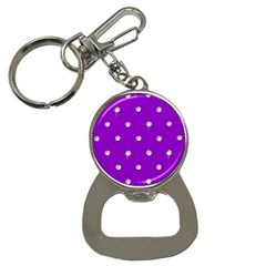 Royal Purple Sparkle Bling Key Chain With Bottle Opener