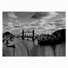 River Thames Waterfall Twin-sided Handkerchief