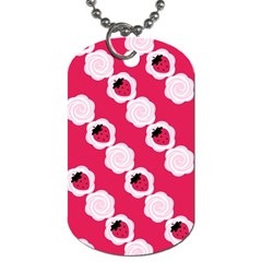 Cake Top Pink Dog Tag (two Sides) by strawberrymilk