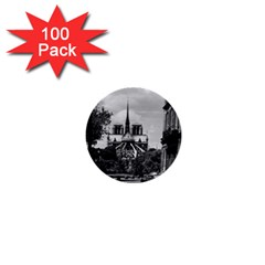 Vintage France Paris Notre Dame Saint Louis Island 1970 100 Pack Mini Button (round) by Vintagephotos