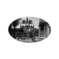 Vintage France Paris Notre Dame Saint Louis Island 1970 Sticker (oval) by Vintagephotos