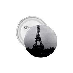 Vintage France Paris Eiffel Tour  Seine At Dusk 1970 Small Button (round)