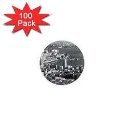 Vintage Principality Of Monaco  The Port Of Monte Carlo 100 Pack Mini Magnet (round) by Vintagephotos