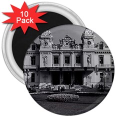 Vintage Principality Of Monaco Monte Carlo Casino 10 Pack Large Magnet (round)