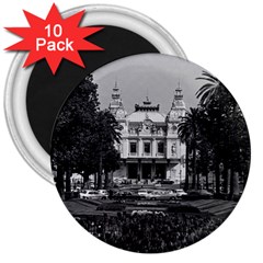 Vintage Principality Of Monaco Monte Carlo Casino 10 Pack Large Magnet (round)