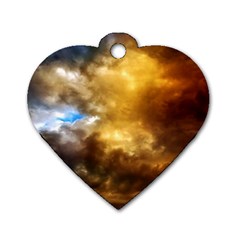 Cloudscape Single-sided Dog Tag (heart) by artposters