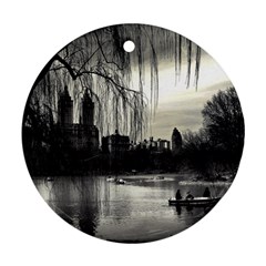 Central Park, New York Ceramic Ornament (round) by artposters