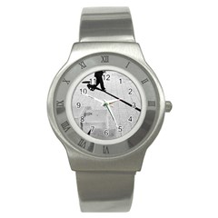 Geometric  Stainless Steel Watch (round) by artposters