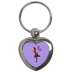 Pin Up 3 Key Chain (heart) by UberSurgePinUps