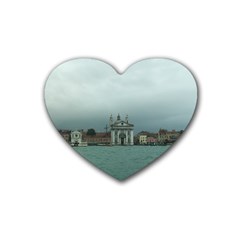 Venice Rubber Drinks Coaster (heart)