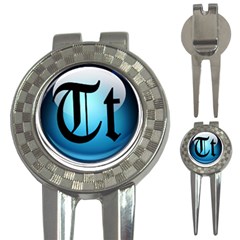 Small Logo Of Trickytricks Golf Pitchfork & Ball Marker by mytrickytricks