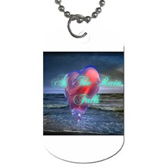 As The Rain Falls Dog Tag (one Sided) by AuthorPScott