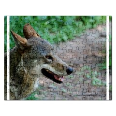 Red Wolf Jigsaw Puzzle (rectangle) by AnimalLover