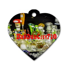 Dabdabcity710 Dog Tag Heart (one Sided)  by dabdabcity710