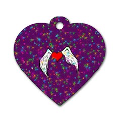 Your Heart Has Wings So Fly - Updated Dog Tag Heart (one Sided) 