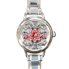 What Doesn t Kill You Round Italian Charm Watch by BlackLabelDesigns