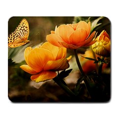 Flowers Butterfly Large Mouse Pad (rectangle)