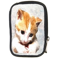 Sweet Face :) Compact Camera Leather Case by mysticalimages