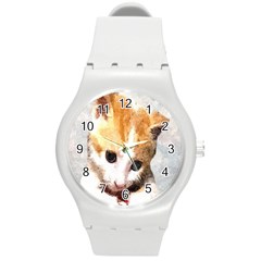 Sweet Face :) Plastic Sport Watch (medium) by mysticalimages