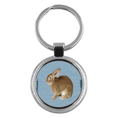 Cute Bunny Key Chain (round)