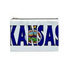 Kansas Cosmetic Bag (medium) by worldbanners