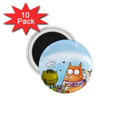 Apron 1 75  Button Magnet (10 Pack) by PookieCatWorld