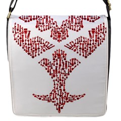 Key Heart 2 Flap Closure Messenger Bag (small) by Nightmarechild