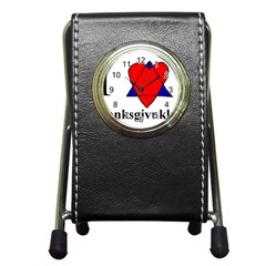 Heartstar Stationery Holder Clock by Thanksgivukkah