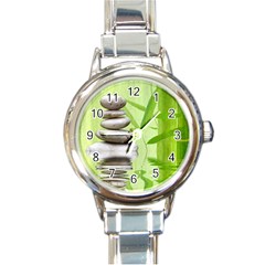 Balance Round Italian Charm Watch by Siebenhuehner