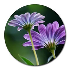 Flower 8  Mouse Pad (round) by Siebenhuehner