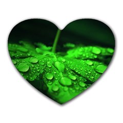 Waterdrops Mouse Pad (heart) by Siebenhuehner