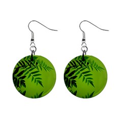 Leaf Mini Button Earrings