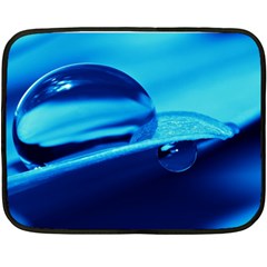 Waterdrops Mini Fleece Blanket (two Sided) by Siebenhuehner