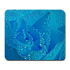 Blue Rose Large Mouse Pad (rectangle) by Siebenhuehner