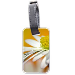 Daisy With Drops Luggage Tag (two Sides)