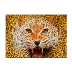 Electrified Fractal Jaguar Sticker A4 (10 Pack) by TheWowFactor