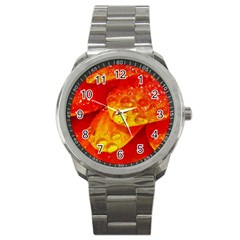 Waterdrops Sport Metal Watch