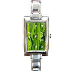 Grass Rectangular Italian Charm Watch