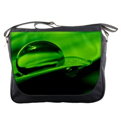 Green Drop Messenger Bag