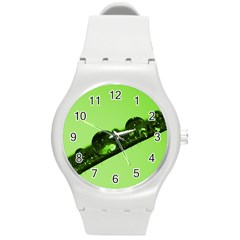 Green Drops Plastic Sport Watch (medium)