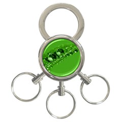 Green Drops 3-ring Key Chain by Siebenhuehner