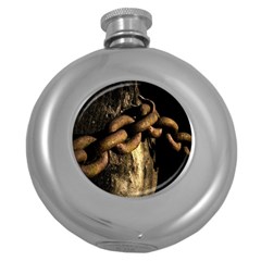 Chain Hip Flask (round)