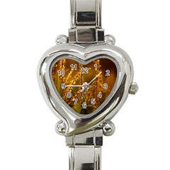 Field Heart Italian Charm Watch  by Siebenhuehner