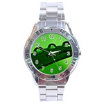 Waterdrops Stainless Steel Watch (Men s) Front