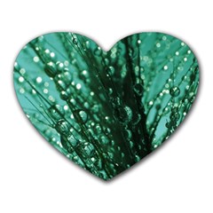 Waterdrops Mouse Pad (heart) by Siebenhuehner