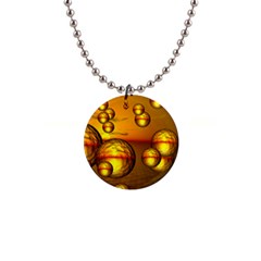 Sunset Bubbles Button Necklace by Siebenhuehner