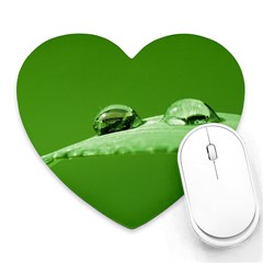 Waterdrops Mouse Pad (heart) by Siebenhuehner