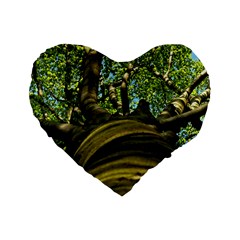 Tree 16  Premium Heart Shape Cushion  by Siebenhuehner