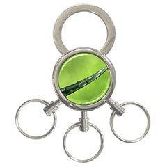 Green Drops 3-ring Key Chain by Siebenhuehner