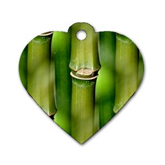 Bamboo Dog Tag Heart (one Sided)  by Siebenhuehner